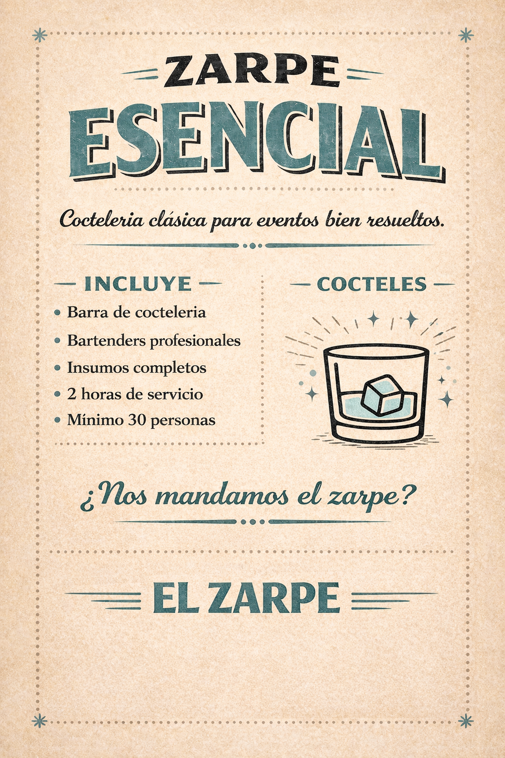 Home paquete zarpe esencial