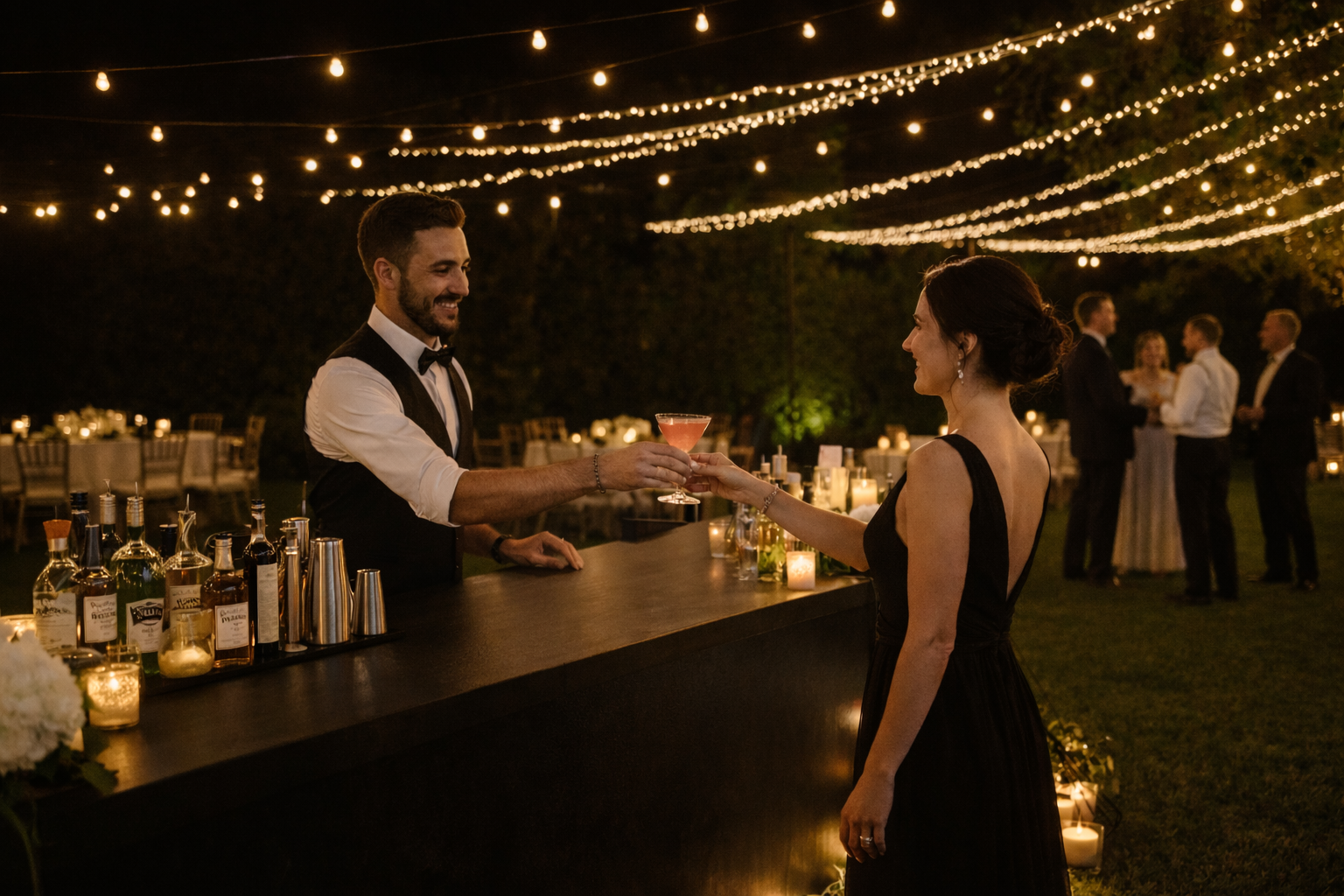 Home bartender sirviendo zarpe costa rica