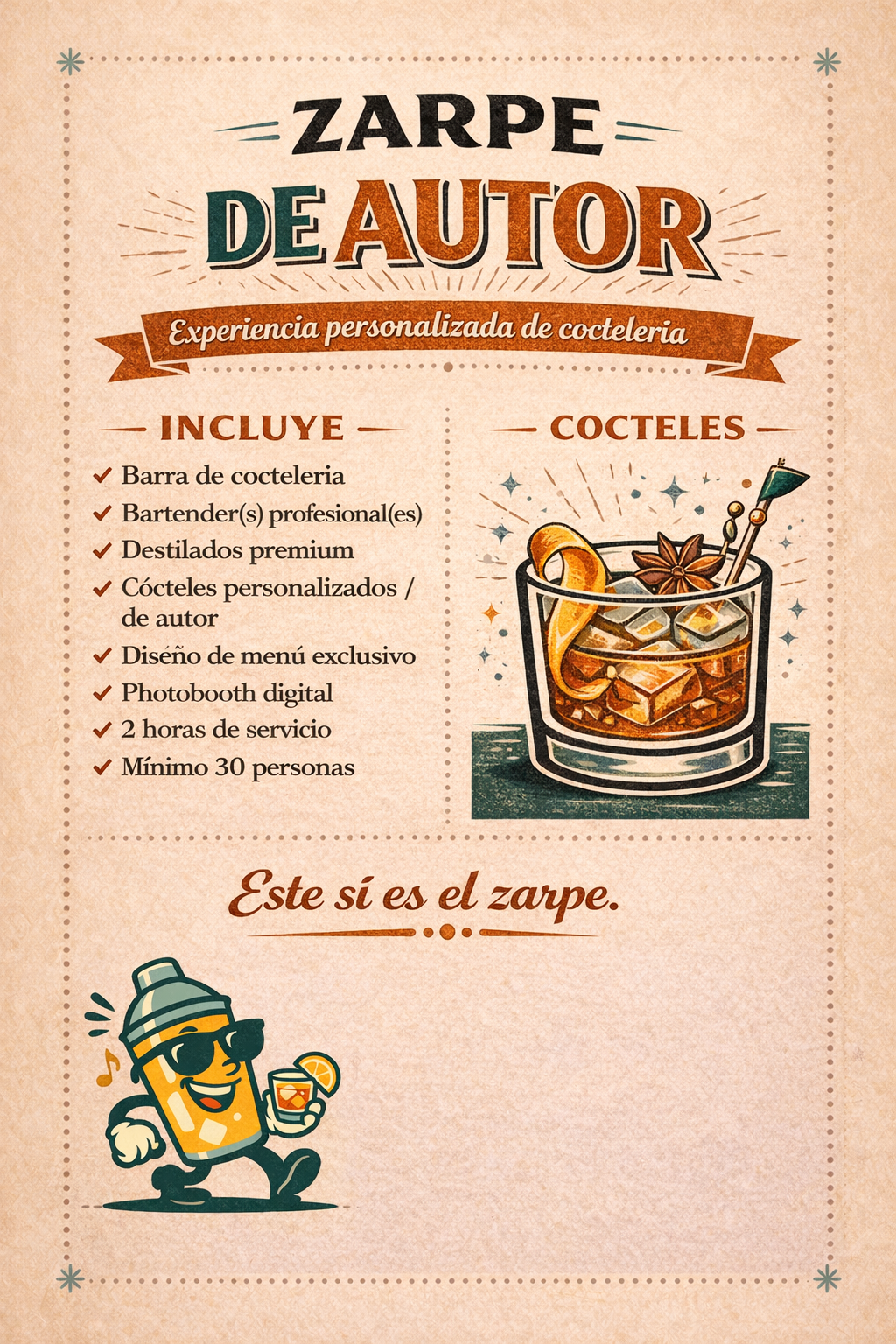 Home paquete zarpe autor